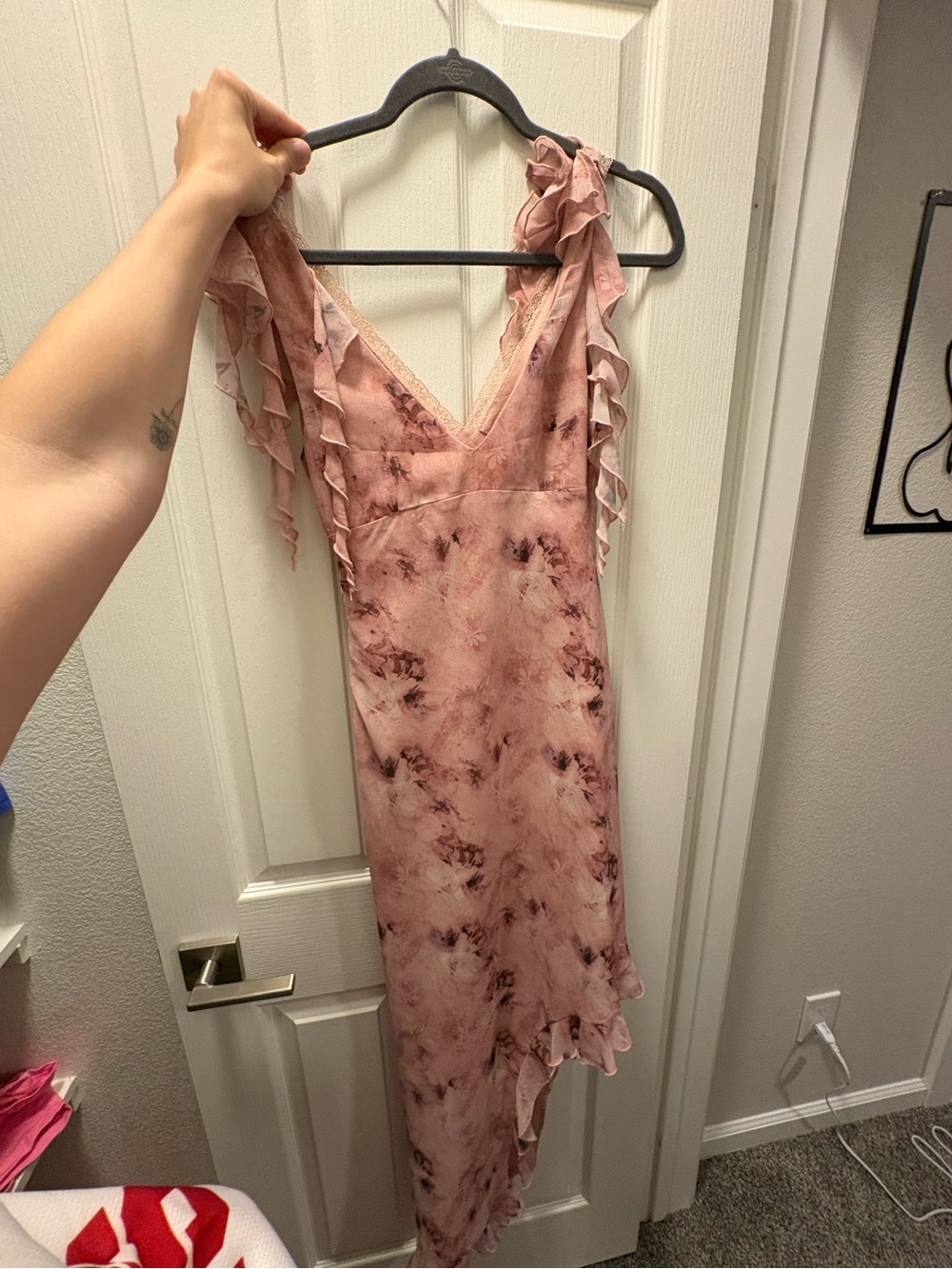 Princess Polly pink floral maxi dress